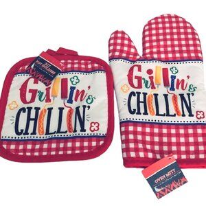 BBQ Grillin & Chillin Kitchen Linen Set